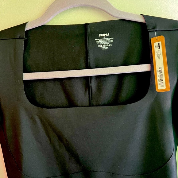 SKIMS long sleeve slip dress with build in bodysuit - Picture 1 of 3